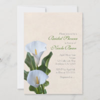 Fleurs de lys calla Floral Élégant Shower de Marié