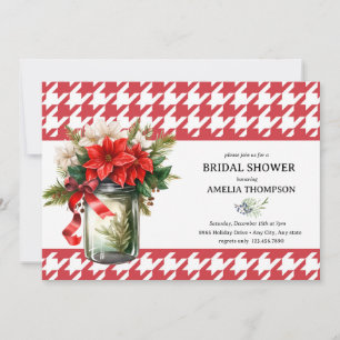 Invitation Fleurs de Noël Baby Shower de Noël pour une mari