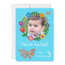 Fleurs de papillon mignonnes garçons fête d'annive