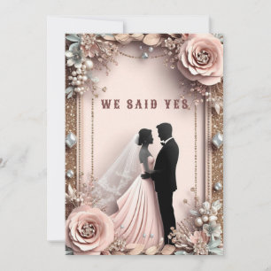 Invitation 🌸 Fleurs de Pêche Mariage de Printemps ✨