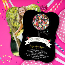Fleurs de printemps Pop Tree Girl Anniversaire Pho