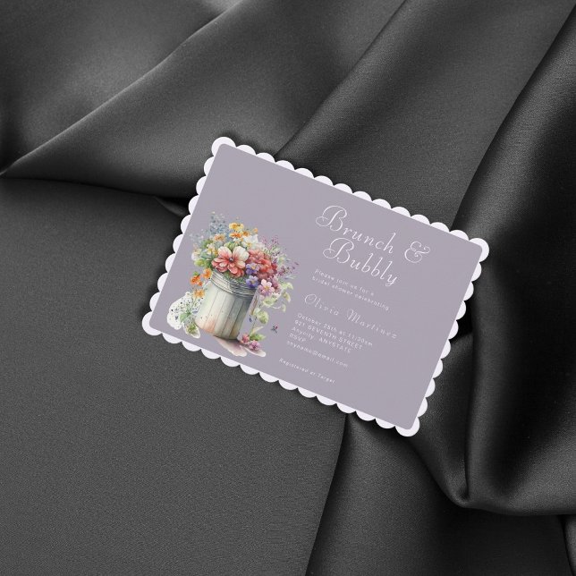 Invitation Fleurs de printemps romantiques Vase Fête des mari (Créateur téléchargé)