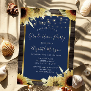 Invitation Fleurs de soleil, Lumières de cordes