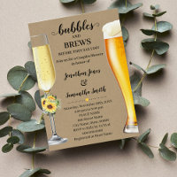 Fleurs de soleil vertes Bubbles & Brews avant que 