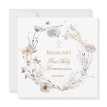 fleurs des prés couronne première communion sainte