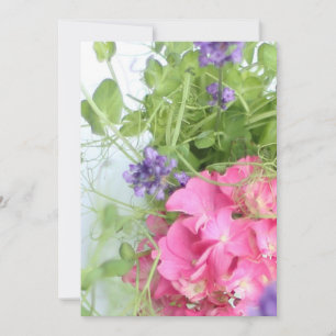 Invitation fleurs d'été