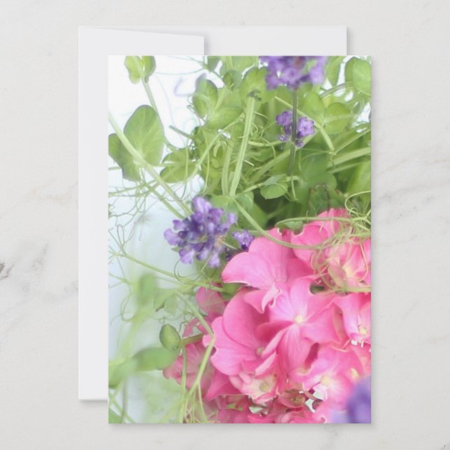 Invitation fleurs d'été (Devant)