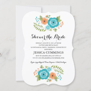 Invitation Fleurs d'été simples   FÊTE DES MARIÉES
