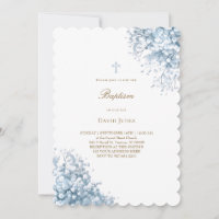 fleurs d'haleine bleu pastel Baptême