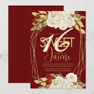 Invitation Fleurs d'ivoire de douceur 16 personnalisées avec