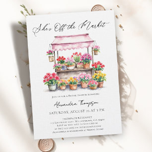 Invitation Fleurs du stand de fleurs hors marché Shower de ma