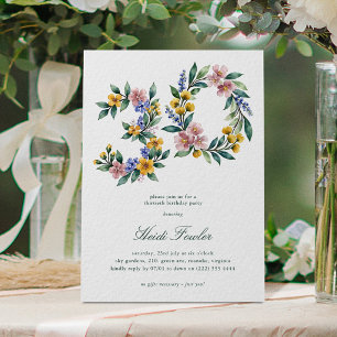 Invitation Fleurs Élégantes 30' Botanique 30e Anniversaire