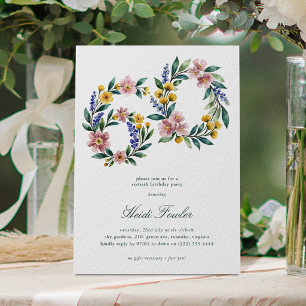 Invitation Fleurs Élégantes 60' Botanique 60e Anniversaire
