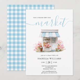Invitation Fleurs épuisées : une fête prénuptiale