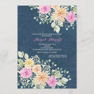 Invitation Fleurs et Denim