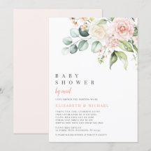Fleurs Flush Eucalyptus Baby shower Par Courrier