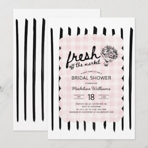 Invitation Fleurs Fraîches du Marché Enterrement de Vie de Je