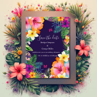 Fleurs hawaïennes tropicales colorées pour annonce