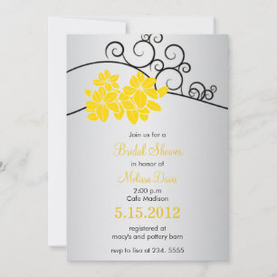 Invitation Fleurs Joyeuses - Floral douche nuptiale customisé