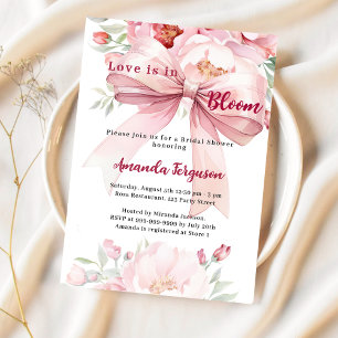 Invitation Fleurs L'amour est en fleur Fête des mariées arc r
