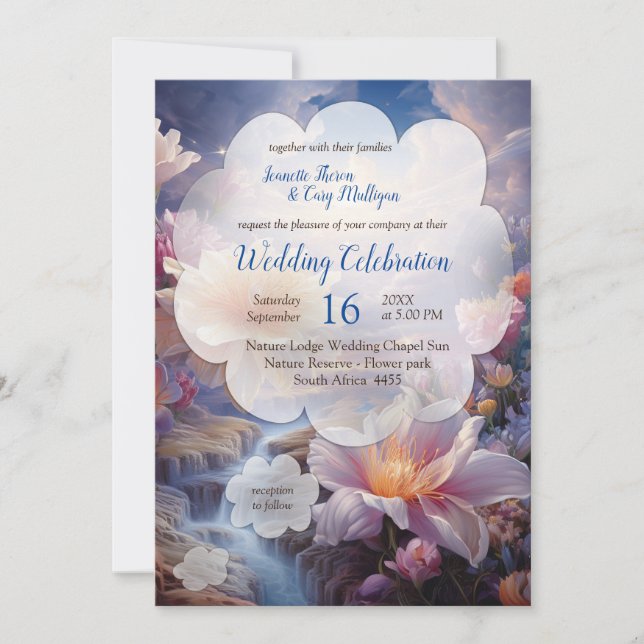 Invitation Fleurs mystiques du royaume surnaturel (Devant)