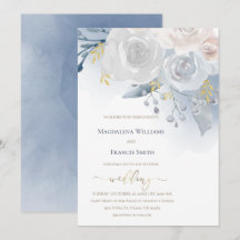 fleurs pâles d'aquarelle | MARIAGE