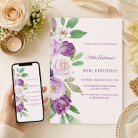 Fleurs rose pourpre rose pour anniversaire
