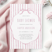 Fleurs roses douces avec cadre pour Baby Shower fi