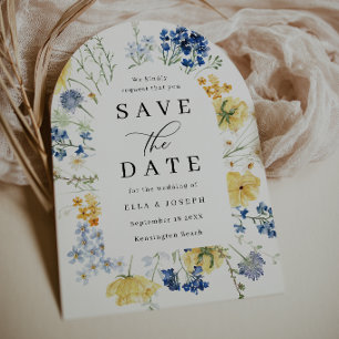 Invitation Fleurs Sauvages Aquarelle Mariage Enregistrer La D
