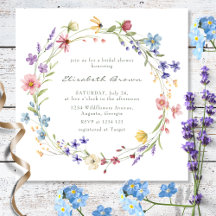 Fleurs sauvages colorées Wreath Fête des mariées d