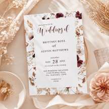 Fleurs Sauvages d'Automne Mariage Floral