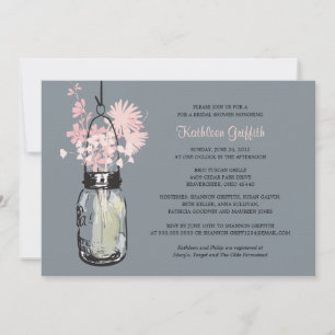 Invitation Fleurs sauvages de spectacles nuptiaux et Mason Ja