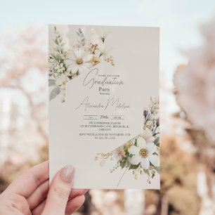 Invitation Fleurs sauvages dessinés à la main Élégant Sage Gr