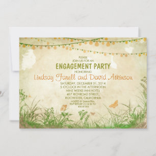 Invitation fleurs sauvages et jeux de lumières à cordes