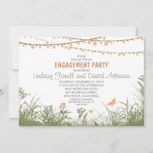 Invitation fleurs sauvages et jeux de lumières à cordes