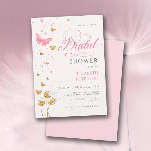 Invitation Fleurs sauvages papillons Boho Garden Fête des mar