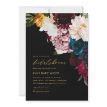 Fleurs sombres de PixDezines pour Baby Shower de m