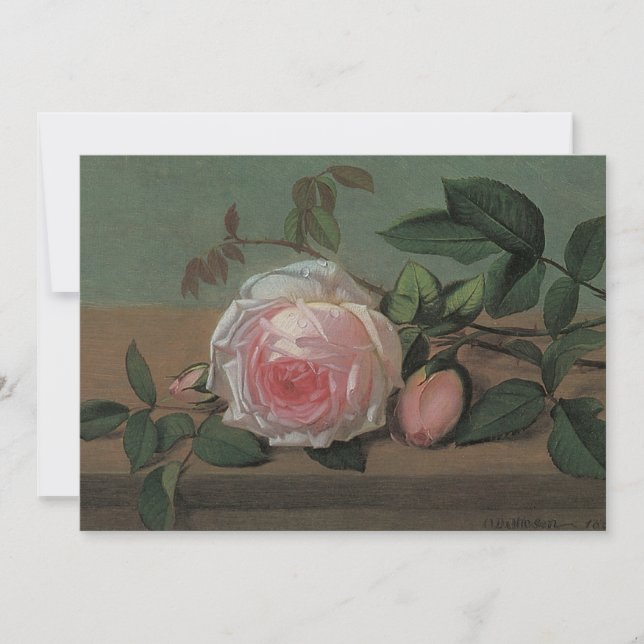 Invitation Fleurs sur un rebord par Ottesen, Fête de douche d (Devant)