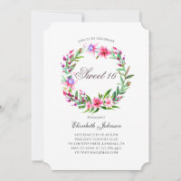 Fleurs tropicales douces 16. Aquarelle rose floral