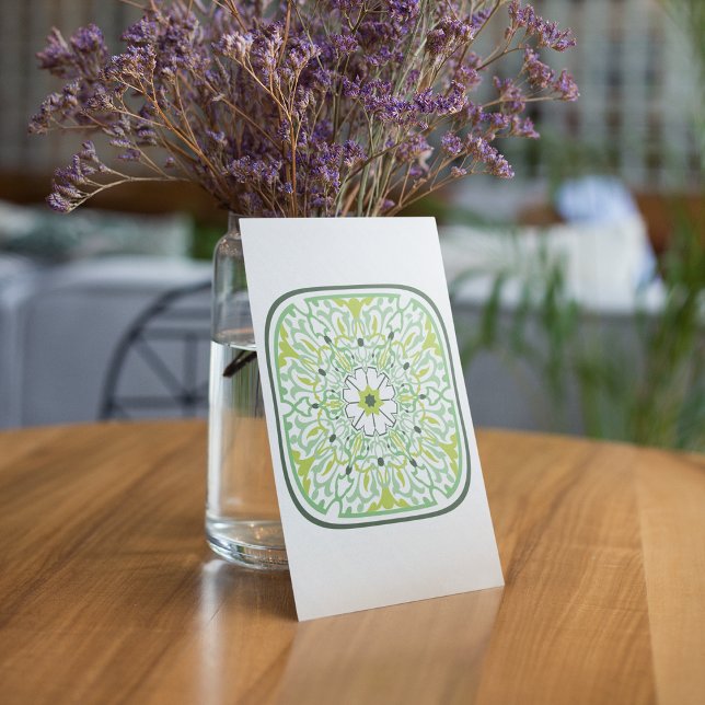 Invitation Fleurs vertes en Mémerisation (Créateur téléchargé)