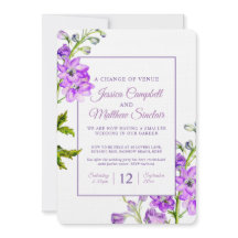 Fleurs violettes de Delphinium changement de maria