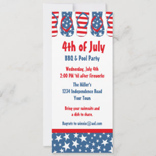 Invitation Flip Flops America