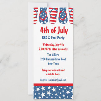 Invitation Flip Flops America