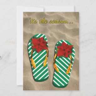 Invitation Flip Flops de la fête de Noël