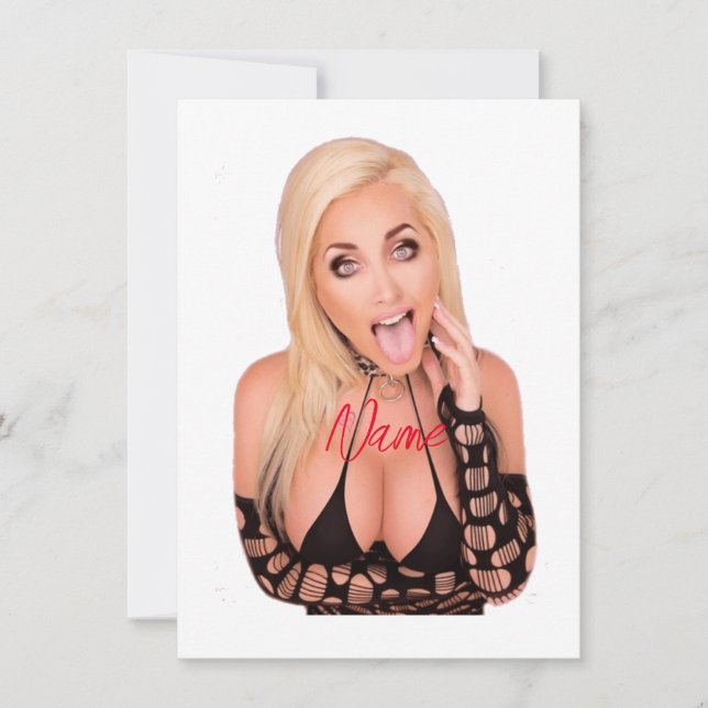 Invitation Flirty blonde Thunder_Cove (Devant)