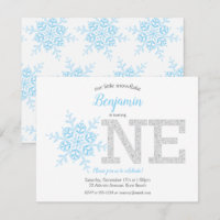 Flocon de neige Parties scintillant d'argent bleu