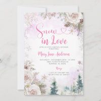 Flocon de neige rose violet Mariage sous la neige