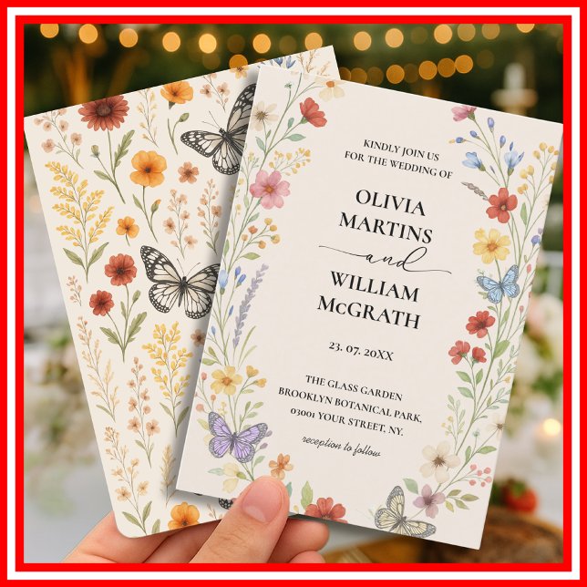 Invitation Floral Boho Terracotta Mariage (Créateur téléchargé)