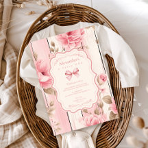 Floral Bow Fancy ONE Girl 1er anniversaire