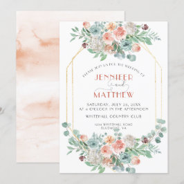 Invitation Floral d'abricot en fleurs |